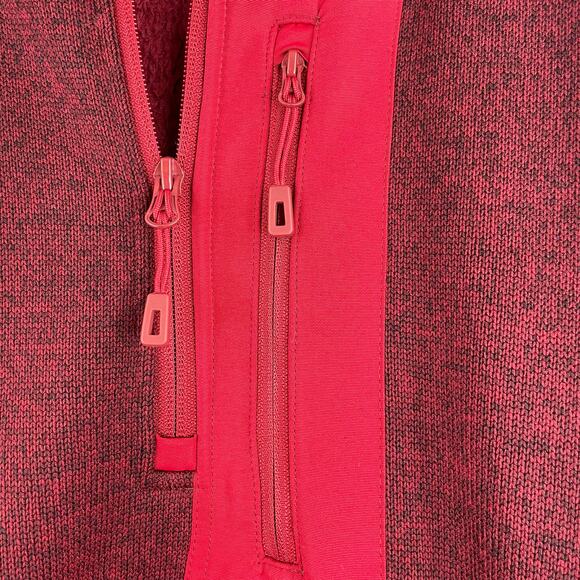 Reel Life Red Quarter Zip Pull Over Sweater Men's XXL Outdoors Fishing - Picture 4 of 14